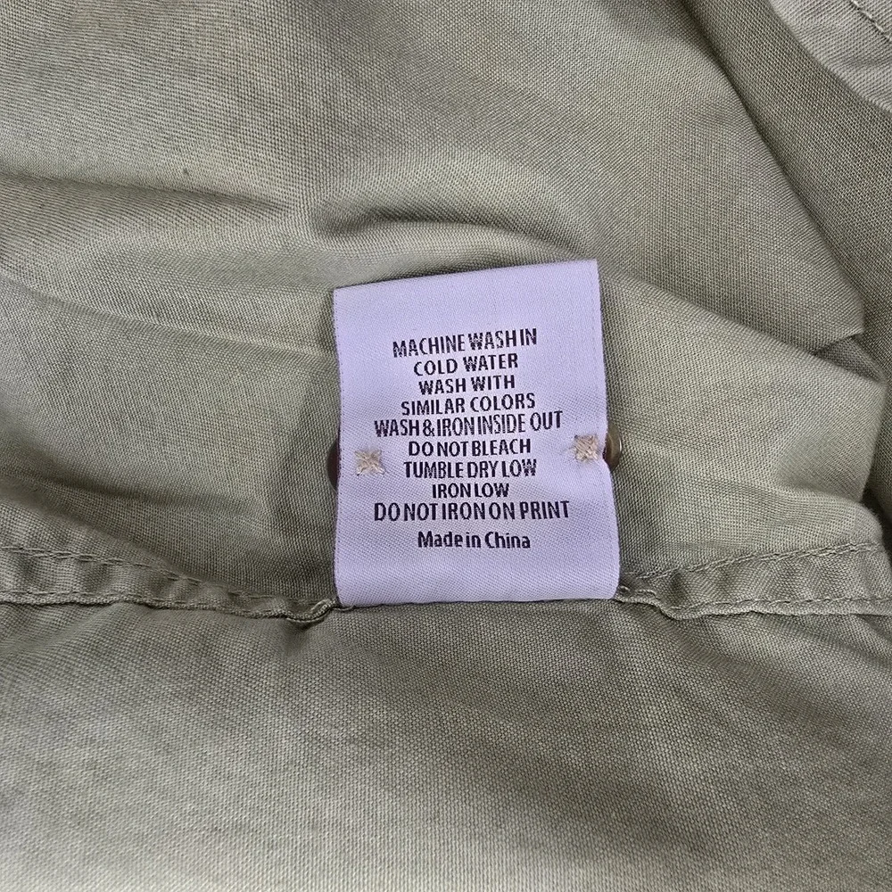 Southern Proper Shirt Mens Shooting Sport Safari Size S Button Front Olive Green